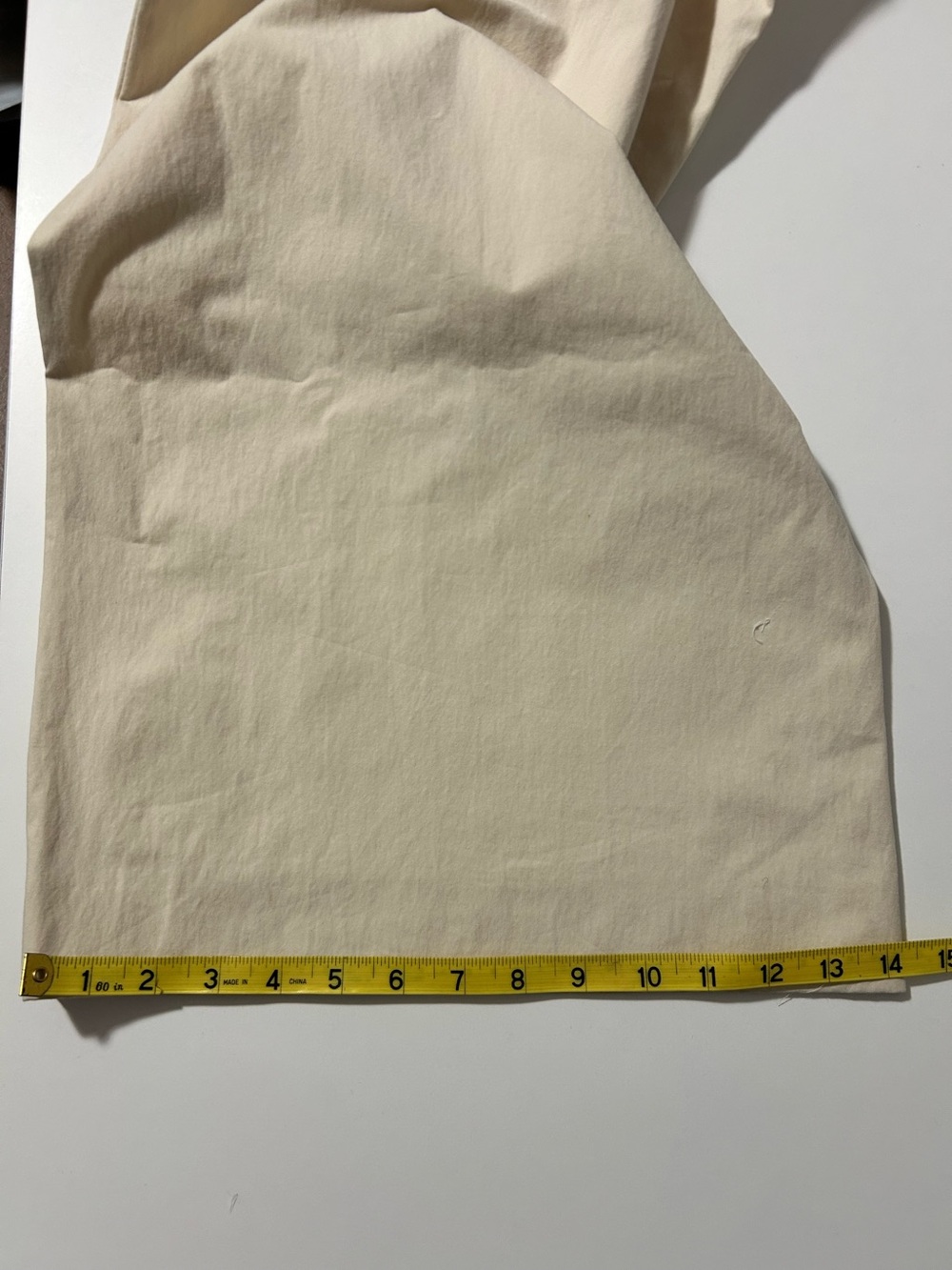 Zara Wide Leg Pants in Light Cream Zip Closure Front pockets Size M - Picture 13 of 13
